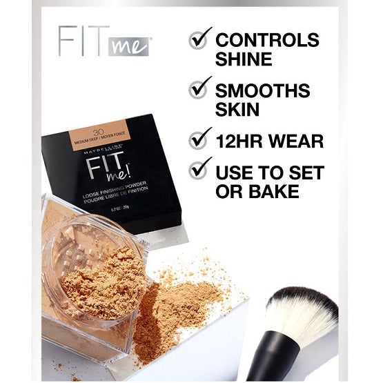 MAYBELLINE - Fit Me® Loose Finishing Powder - 25 Medium / Moyen