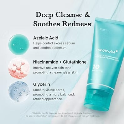 MEDICUBE Azelaic Acid Foam Cleanser 120G In Pakistan 