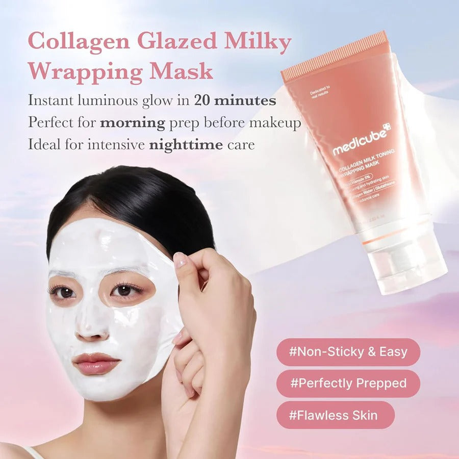 MEDICUBE Collagen Milk Toning Wrapping Mask 75ML Price In Pakistan 