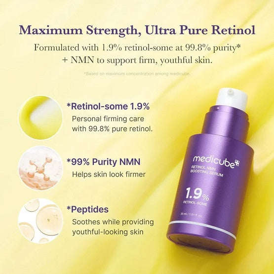 MEDICUBE Retinol NMN Radiance Booster 1.9% Serum 30ML In Pakistan 