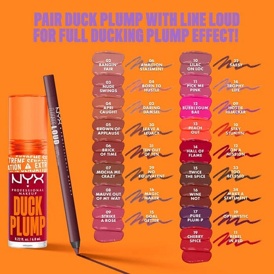 NYX - Duck Plump High Pigment Plumping Lip Gloss - 01 Clearly Spicy