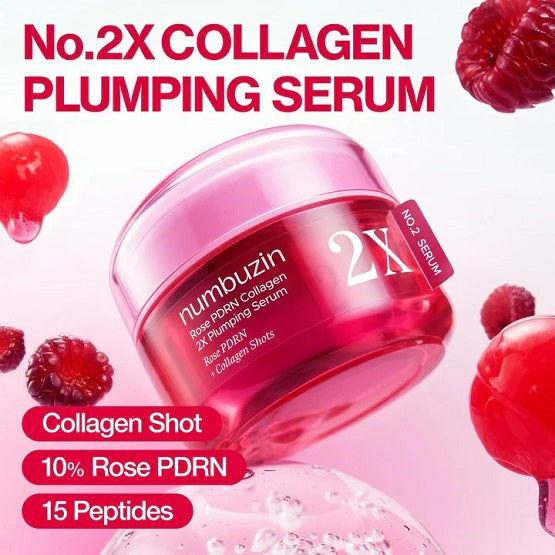 Numbuzin No.2 Rose PDRN Collagen 2X Plumping Serum 30ml In Pakistan