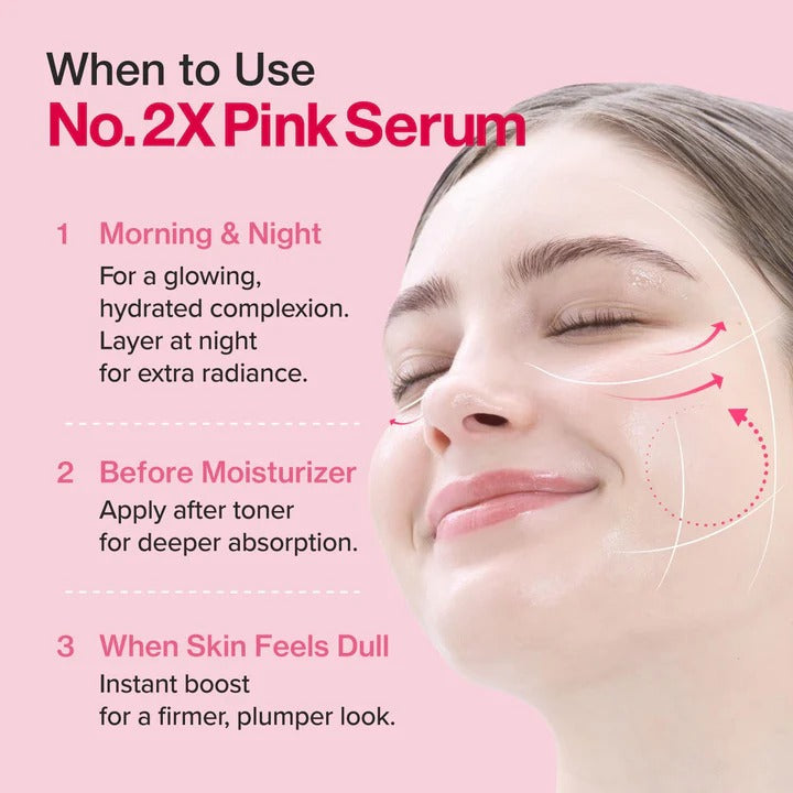 Numbuzin No.2 Rose PDRN Collagen 2X Plumping Serum 30ml In Pakistan