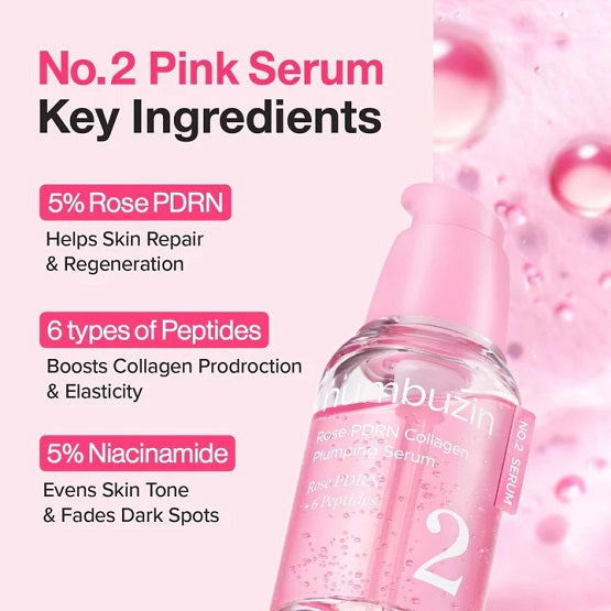 Numbuzin No.2 Rose PDRN Collagen Plumping Serum 30ml In Pakistan