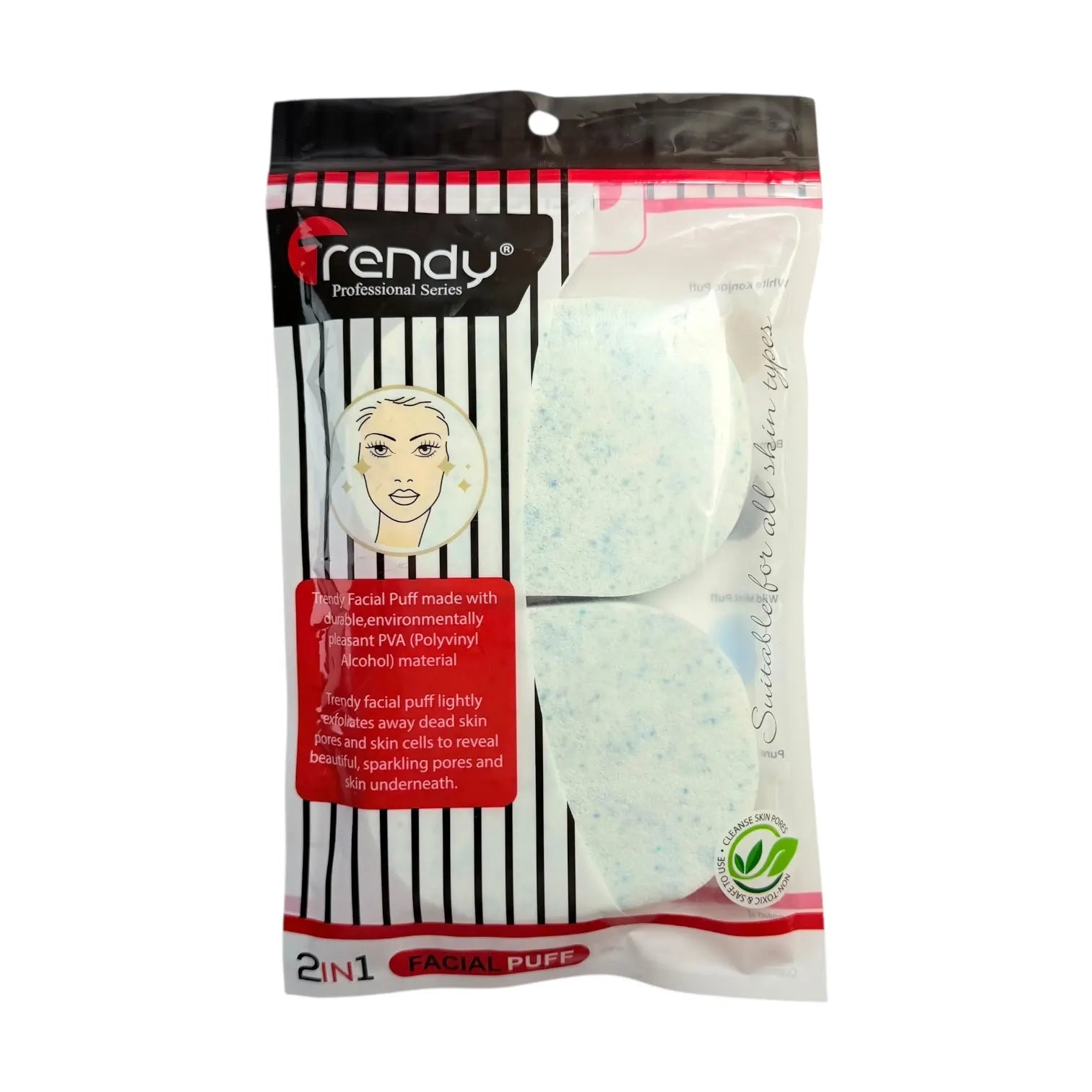 TRENDY - FACIAL PUFF VITAMIN C 2 IN 1
