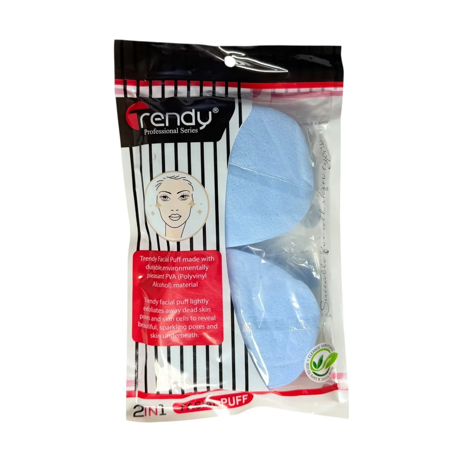 TRENDY - FACIAL PUFF 2IN1