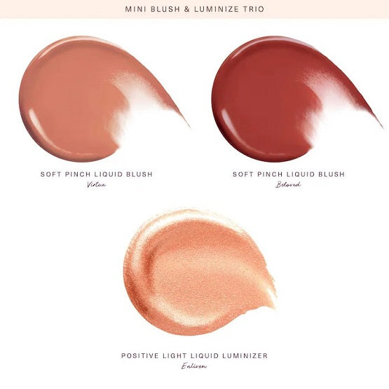 RARE BEAUTY - Mini Blush and Luminize Trio