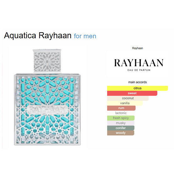 Rayhaan Aquatica Eau de Parfum for Men 100ml Price In Pakistan – The ...