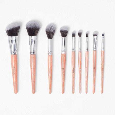 BH COSMETICS - ROSE QUARTZ BRUSH SET -  9 PIECE