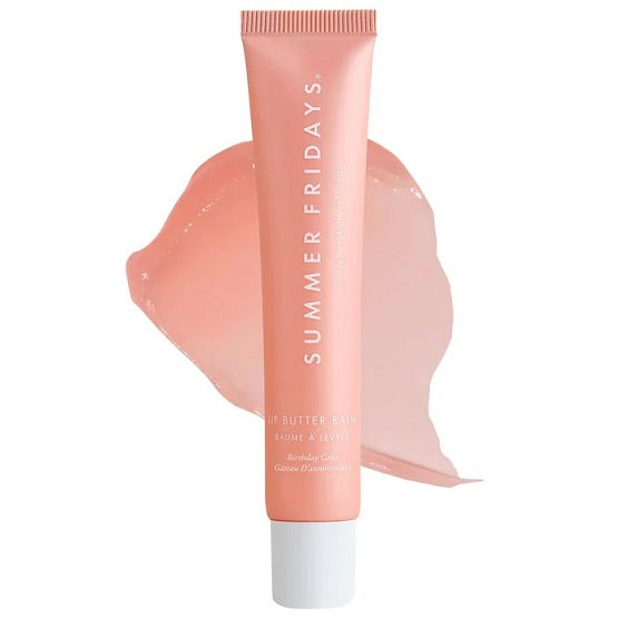 Summer Fridays - Lip Butter Balm Treatment for Hydration + Nourishing Shine - Birthday Cake