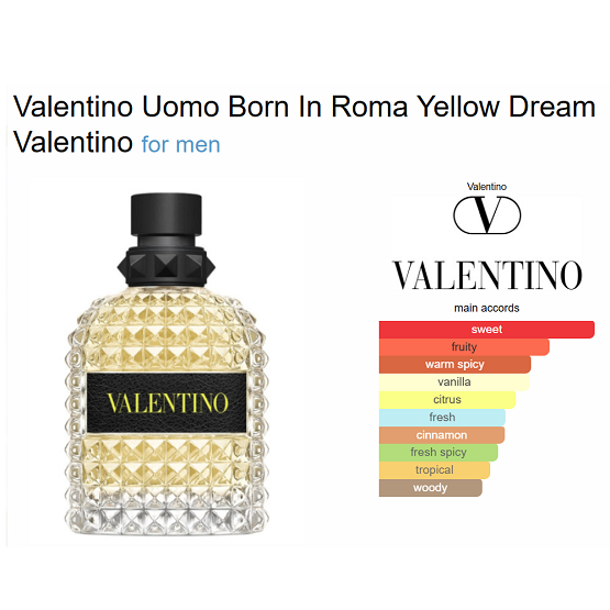 VALENTINO UOMO BORN IN ROMA YELLOW DREAM EDT 100ML In Pakistan