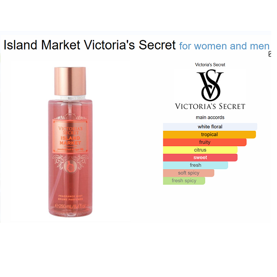 Victoria Secret Ladies Island Market Body Mist 250ML In Pakistan