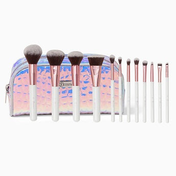 BH COSMETICS - 12 Piece Crystal Quartz Brush Set With Case