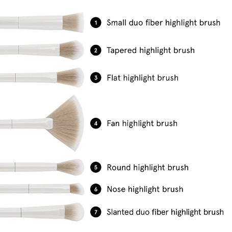 BH Cosmetics Highlighting Essentials 7 Piece Brush Set In Pakistan