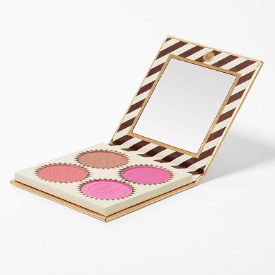 BH COSMETICS – Truffle 4 Color Blush Palette – Vanilla Strawberry - Bright Pink Tones (Damaged in shipment/ repressed 0028)