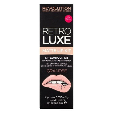 Makeup Revolution - Retro Luxe Lip Kit Matte - Grandee