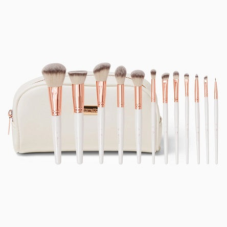 BH COSMETICS - Rose Romance - 12 Piece Brush Set With Cosmetic Bag (ARR)
