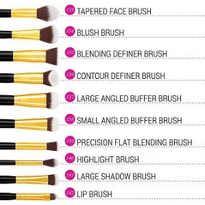 BH COSMETIC SCULPT AND BLEND 3 10 PIECES BRUSH SET In Pakistan