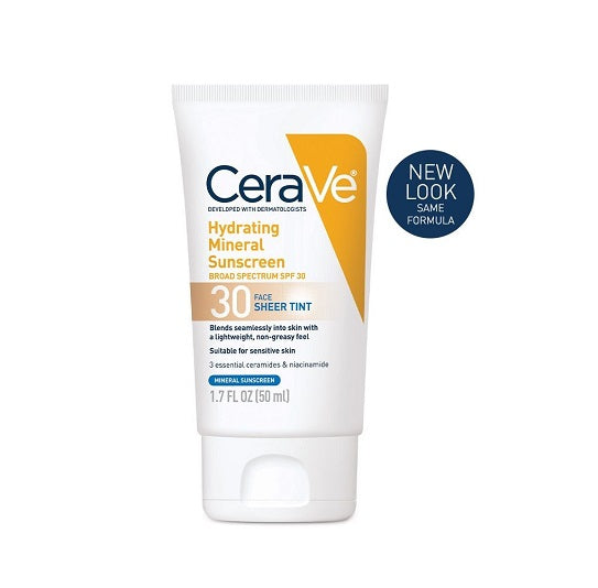 CeraVe - Hydrating Mineral Sunscreen SPF 30 Face Sheer Tint - 50ml