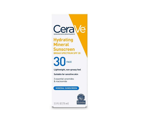 CeraVe - Hydrating Mineral Sunscreen SPF 30 - 70ml