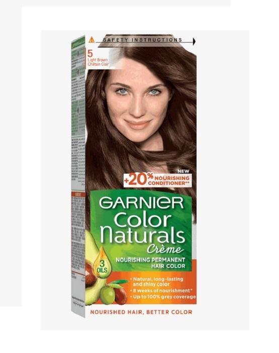 Garnier - Hair Color Naturals Creme - 5 Light Brown