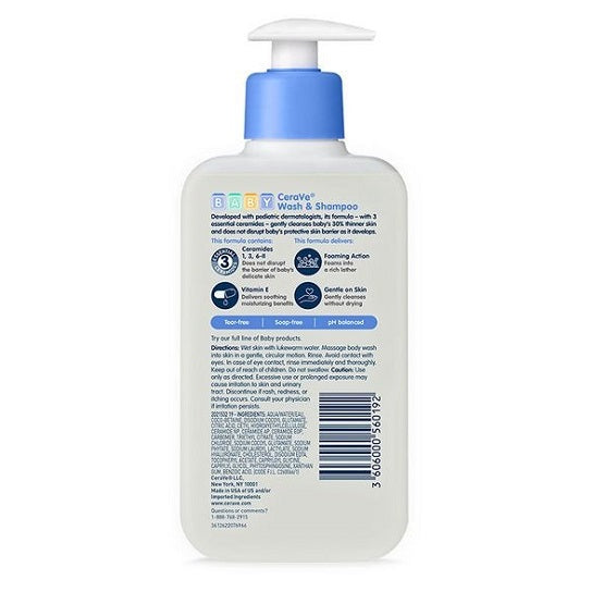 CERAVE - Baby Wash & Shampoo - 237ML