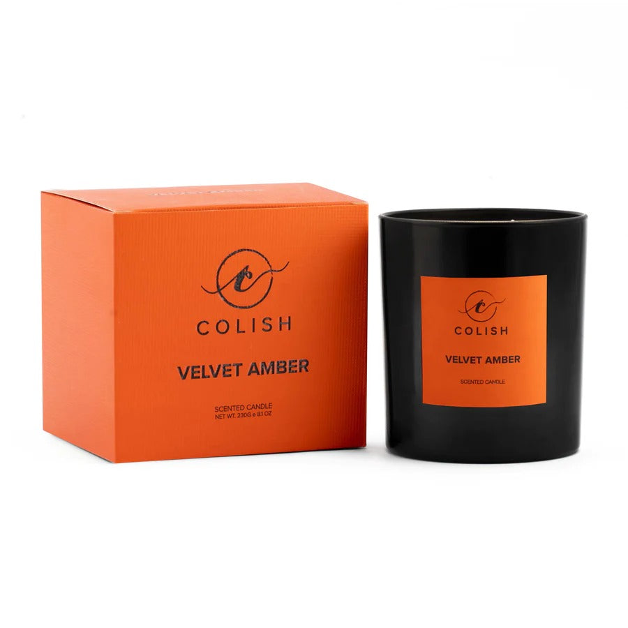 COLISH - Velvet Amber Scented Candle - 230g