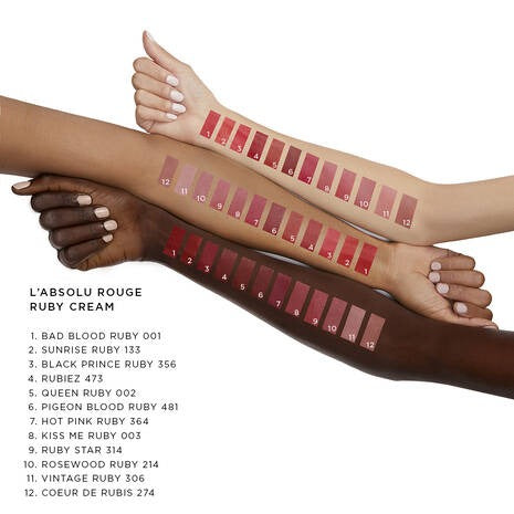 LANCOME - L'Absolu Ruge Ruby Cream Lipstick -  001 Bad Blood Ruby (MD)