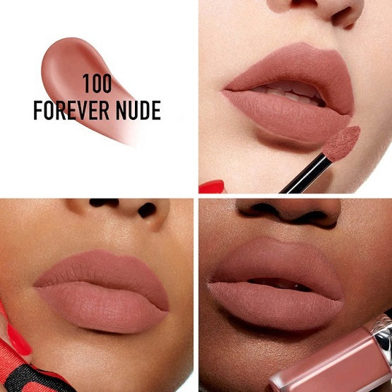 DIOR - Rouge Dior Forever Liquid Transfer-Proof Lipstick - 100 Forever Nude