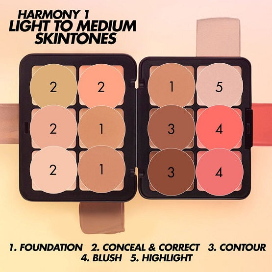 MAKE UP FOR EVER - HD Skin All In One Face Palette - Harmony 1