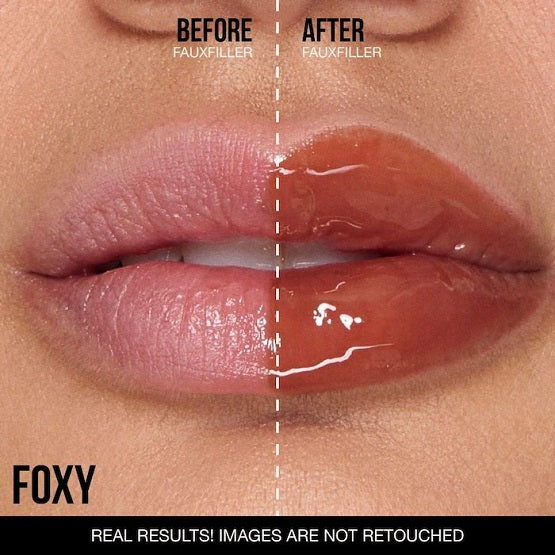 HUDA BEAUTY - Faux Filler Shiny Non-Sticky Lip Gloss - Foxy (ARR)
