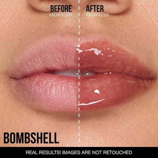 HUDA BEAUTY - Faux Filler Shiny Non-Sticky Lip Gloss - Bombshell (ARR)