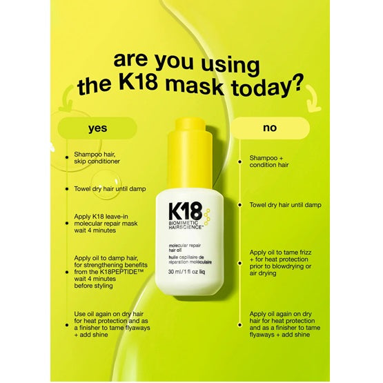 K18 - Biomimetic HairScience Hair Oil - 30ML