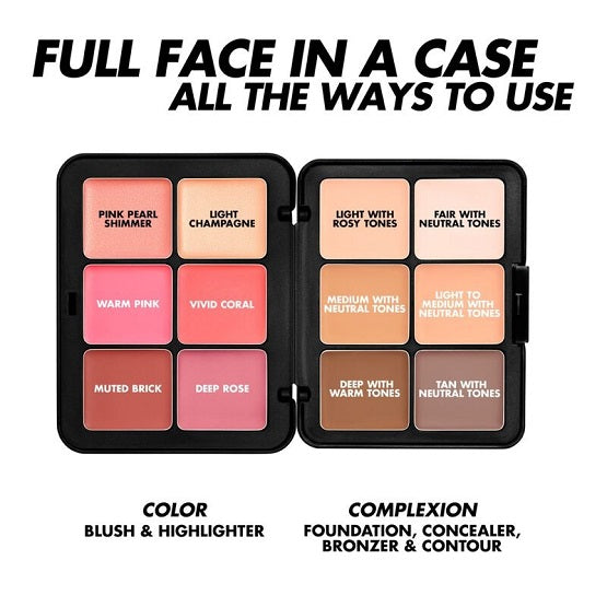 MAKE UP FOR EVER - HD Skin Face Essentials Palette With Highlighter - Light to Medium