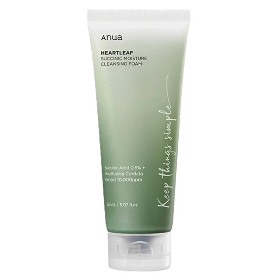 ANUA -  Heartleaf Succinic Moisture Cleansing Foam - 150ML