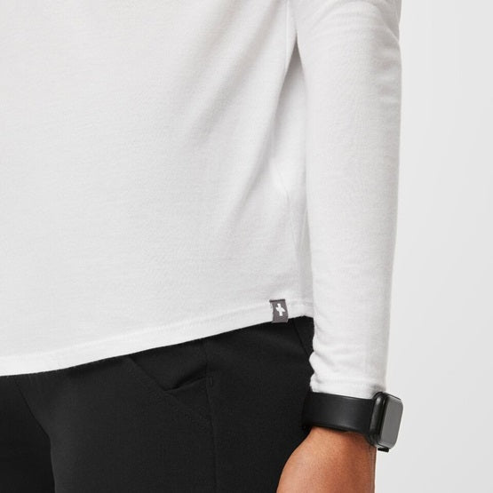 FIGS - Supersoft Longsleeve Underscrub - Medium/White (Women)