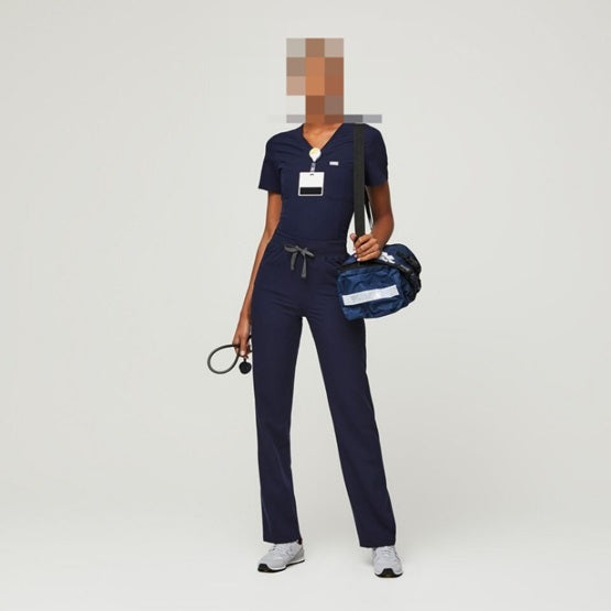 FIGS - High Waisted Livingston Basic Scrub Pants - Medium/Regular/Navy (Women)