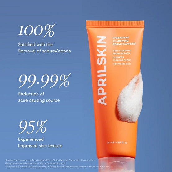 APRILSKIN - Carrotene Clarifying Foam Cleanser - 120ML