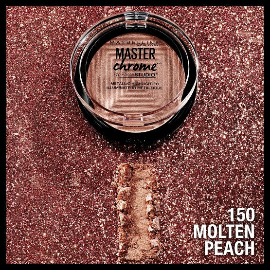 MAYBELLINE - Master Chrome Metallic Highlighter - Molten Peach 150