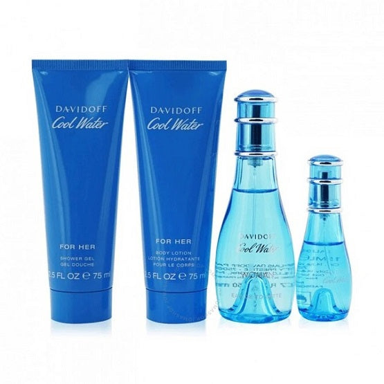 DAVIDOFF - COOL WATER WOMEN SET 3s (50ML+ B/L 75ML+ 15ML MINI)