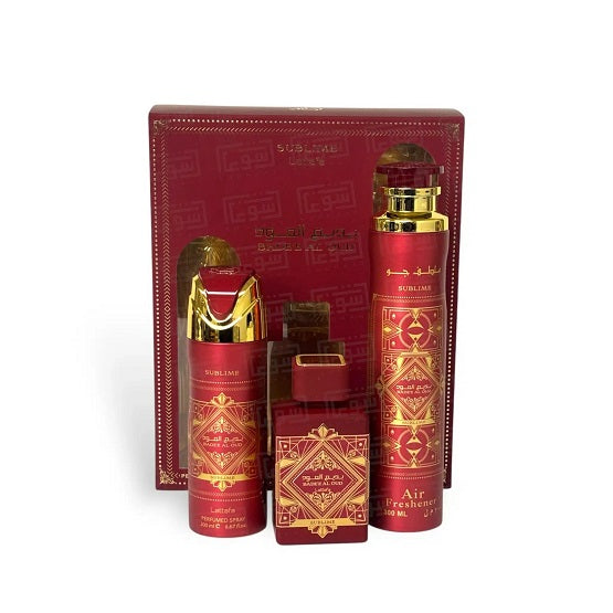 LATTAFA BADEE AL OUD SUBLIME GIFT SET(A/F 300ML+ DEO 200ML+ 100ML)