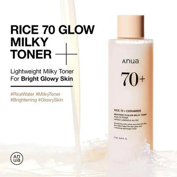 ANUA - Rice 70 Glow Milky Toner - 40ML