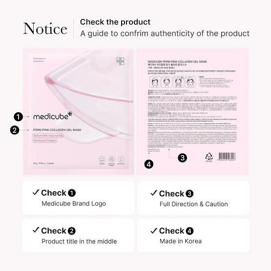 MEDICUBE - PDRN Pink Collagen Gel Mask - 1 Sheet Mask