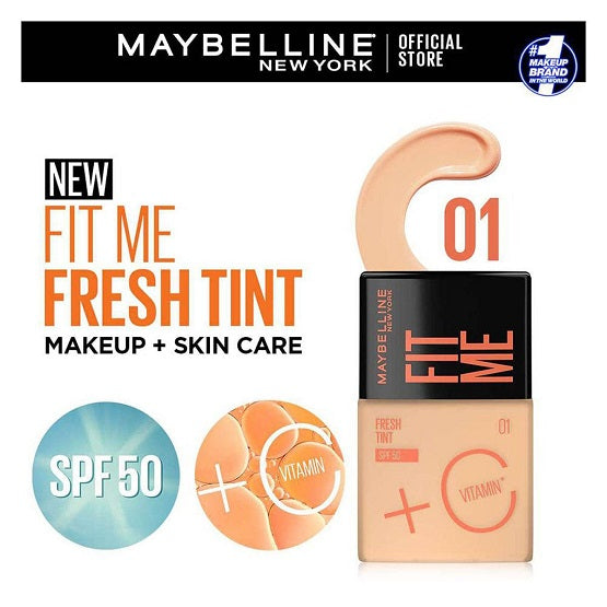 Maybelline - FIT ME FRESH TINT MAKEUP TINT + SKINCARE WITH SPF50/PA+++ - 01