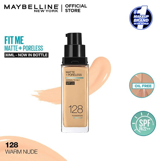 Maybelline - Fit Me Matte + Poreless Foundation SPF 22 - 128