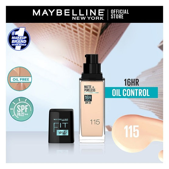 Maybelline - Fit Me Matte + Poreless Foundation SPF 22 - 115