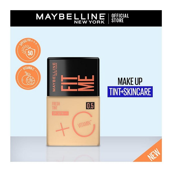 Maybelline - FIT ME FRESH TINT MAKEUP TINT + SKINCARE WITH SPF50/PA+++ - 0.5