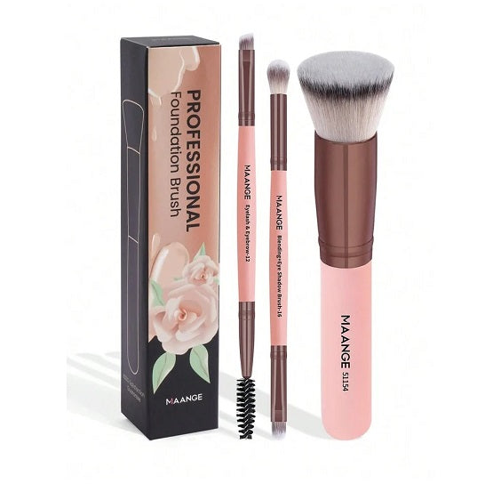 Maange Professional Facial Brush Set -  3pcs