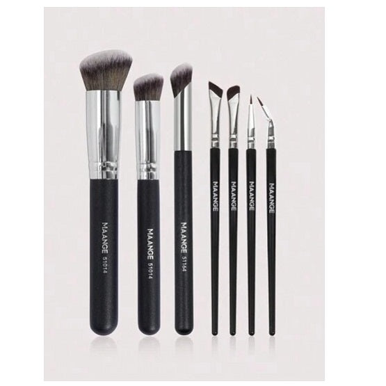 Maange - Brush Set Black - 7 Pcs