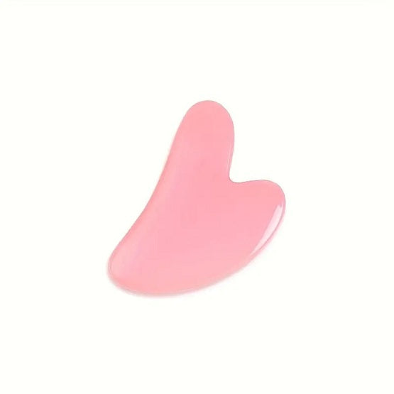 Natural Pink Rose Quartz Gua Sha Tool - 1pcs
